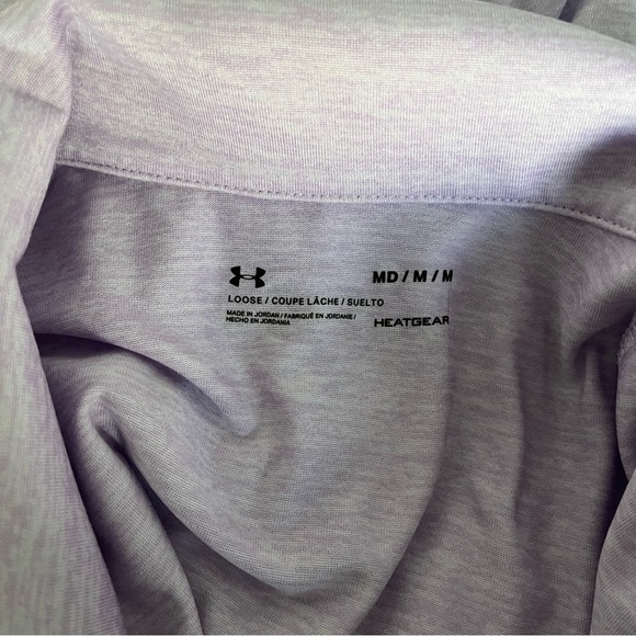 UNDER ARMOUR sz M Light Purple Long Sleeve Zip Up Tech Twist Jacket Funnel Neck - Picture 9 of 9